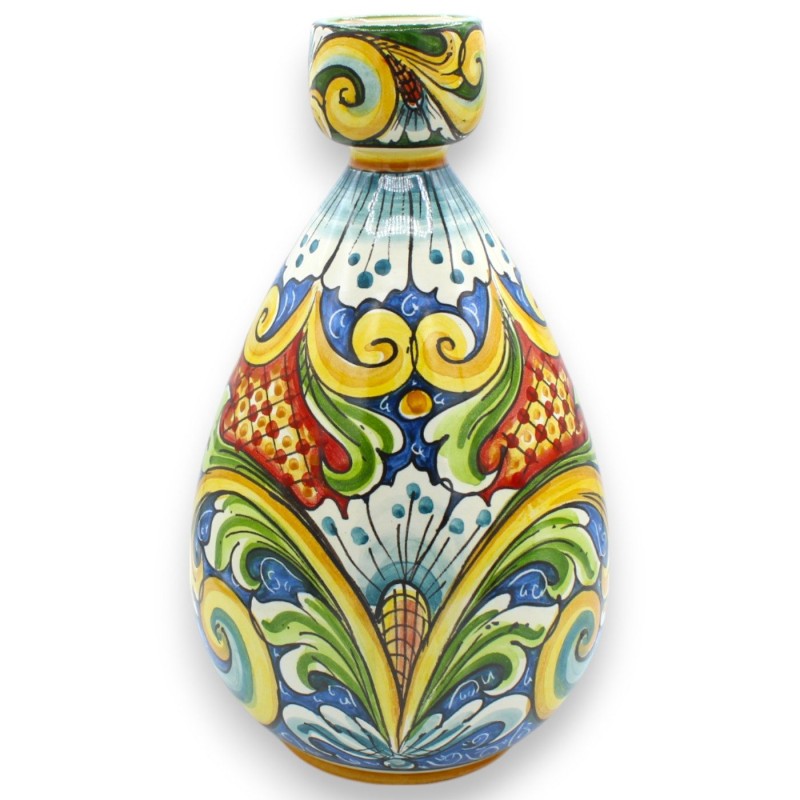 Flesvaas, Caltagirone keramiek - h ca. 30 cm. Barok Veelkleurige decoratie MD1 - 