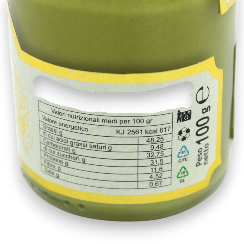 Crema de pistacho siciliana - dos opciones de tamaño (1 unidad) SIN GLUTEN - 