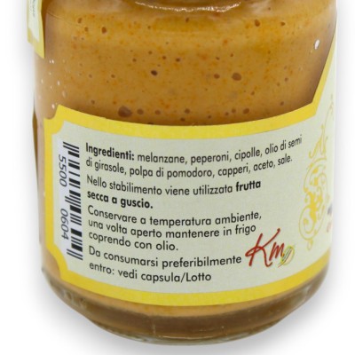 Artisan Sicilian Caponata Cream, two size options (1 unit) GLUTEN FREE - 