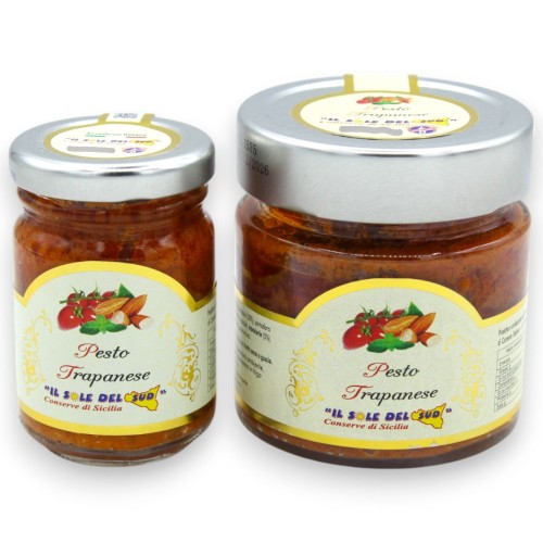 100% rzemieślnicze pesto trapańskie, dwie opcje formatu (1 sztuka) BEZ GLUTENU - 