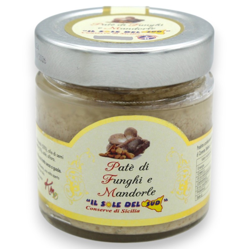 Pâté artisanal aux champignons et aux amandes, deux tailles au choix (1 unité) SANS GLUTEN - 