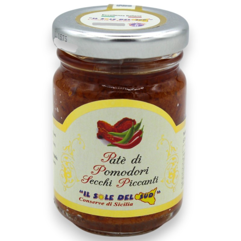 Paté Artigianale di Pomodori Siciliani Secchi e Piccanti - 90 g  SENZA GLUTINE - 