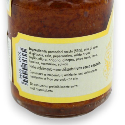 Paté Artigianale di Pomodori Siciliani Secchi e Piccanti - 90 g  SENZA GLUTINE - 