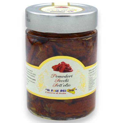 Pomodori Secchi Siciliani, sott'olio - 300 g  SENZA GLUTINE - 