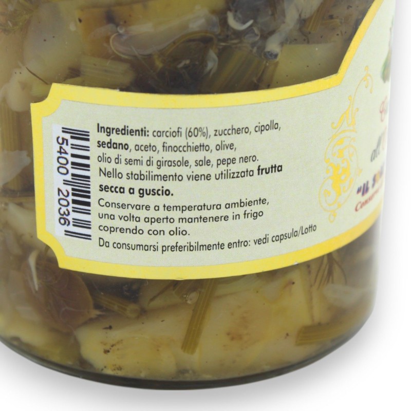 Carciofi Siciliani all'Ortolana, 280 g  SENZA GLUTINE - 