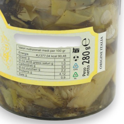 Carciofi Siciliani all'Ortolana, 280 g  SENZA GLUTINE - 