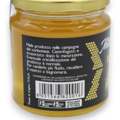 Miel de abeja negra siciliana Sulla - 400 g - 100 % artesanal - 