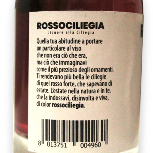 ROSSICILIEGIA, ambachtelijke kersenlikeur - Vol 30% - 100 ml -  2
