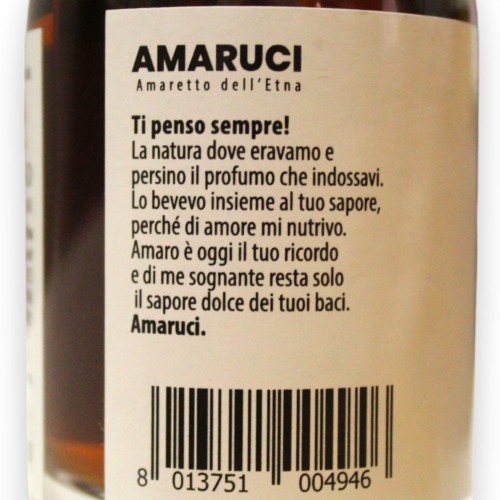 AMARUCI, Liquore Artigianale amaretto dell'Etna - Vol. 28% 100 ml -  2