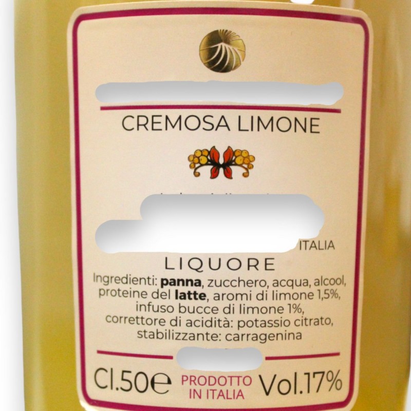 Krämig siciliansk citronlikör, 17 % vol. - 500 ml - 