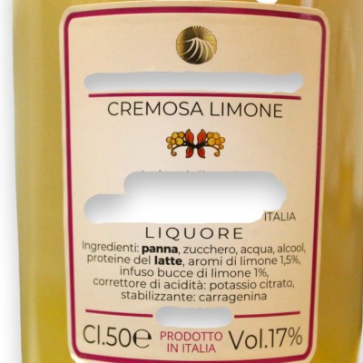 Kremowy likier cytrynowy z Sycylii, 17% obj. - 500 ml - 