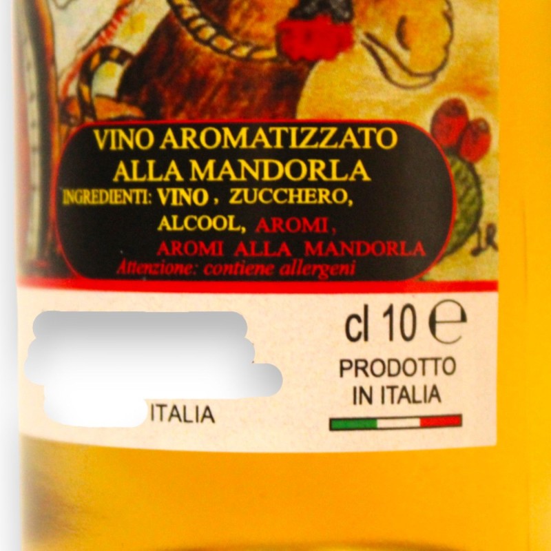 Vino artesano aromatizado con almendras, Vol. 16% - 100 ml - 