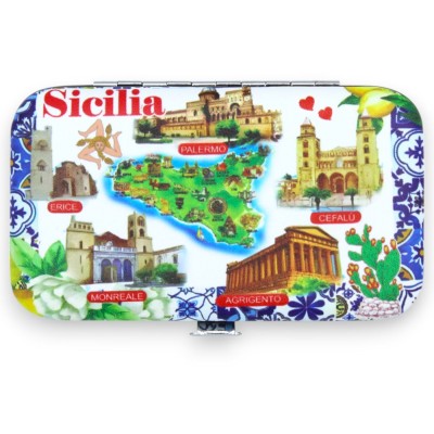 Set Manicure da 6 pezzi con cofanetto decorato e in morbido tessuto, decoro casuale (1unità) - 