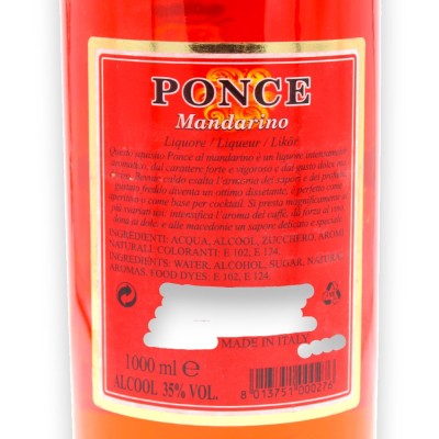 Ponce, hantverkslikör smaksatt med apelsin eller mandarin (1 enhet) Vol. 35% 1 liter - 