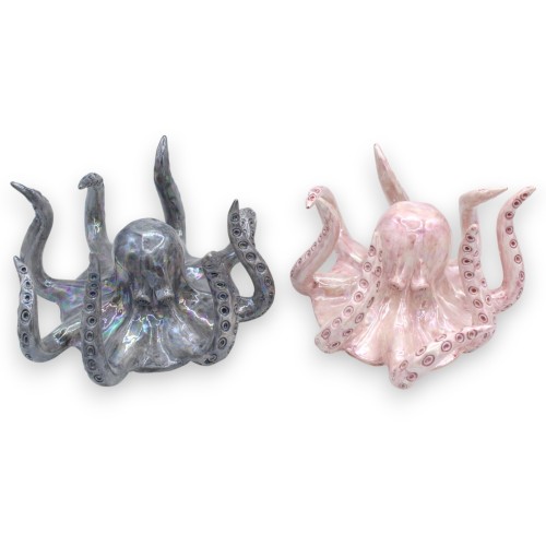 Blat kuchenny Caltagirone Ceramic Octopus, dł. 20 x 20 cm ok. (1 sztuka) Emalia perłowa, różne opcje kolorystyczne - 