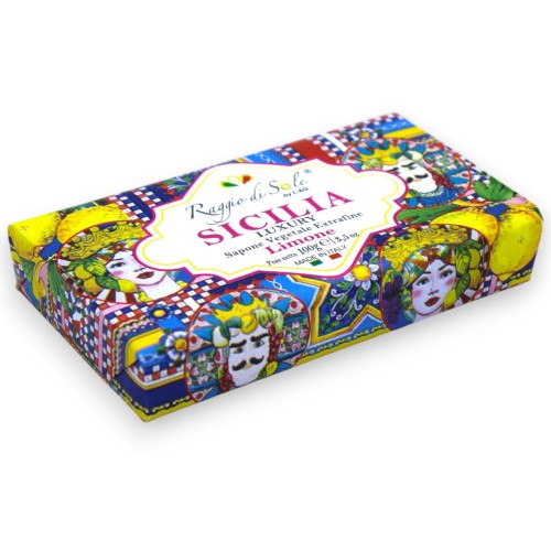 Mydło roślinne extra fine, zapach cytrynowy, linia luksusowa - 100 g -  2