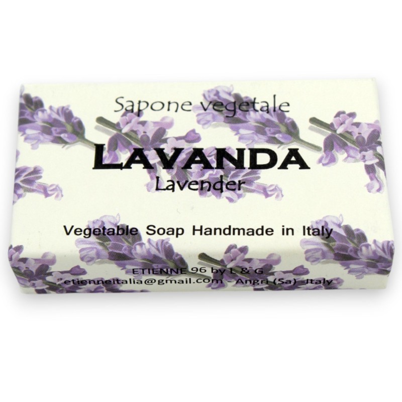 Savon végétal, parfum lavande, avec deux savons en forme de cœur - 50 g + 2 x 25 g - 