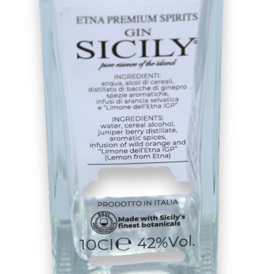 Sizilianischer Gin PREMIUM – Vol. 42 %, zwei Formatoptionen (1 Einheit) - 