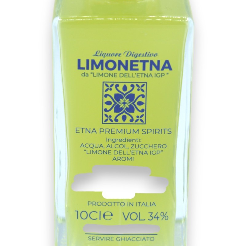 Liqueur digestive au citron - LIMONETNA - Vol. 34 %, deux formats (1 unité) Citrons Etna IGP - 