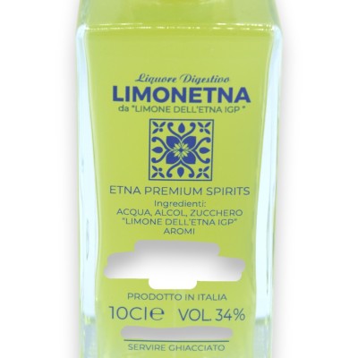 Liqueur digestive au citron - LIMONETNA - Vol. 34 %, deux formats (1 unité) Citrons Etna IGP - 
