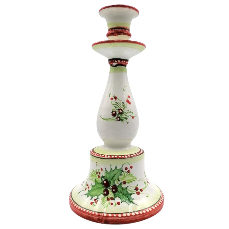 Ręcznie wykonane ceramiczne świeczniki mierzy h26x17 cm - 