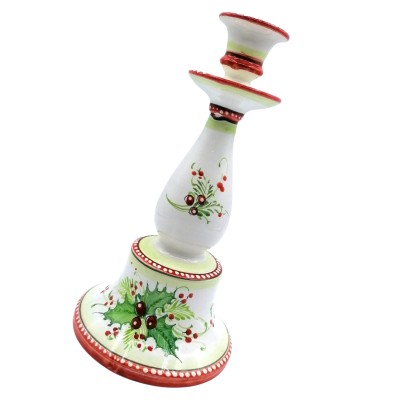 Ręcznie wykonane ceramiczne świeczniki mierzy h26x17 cm - 