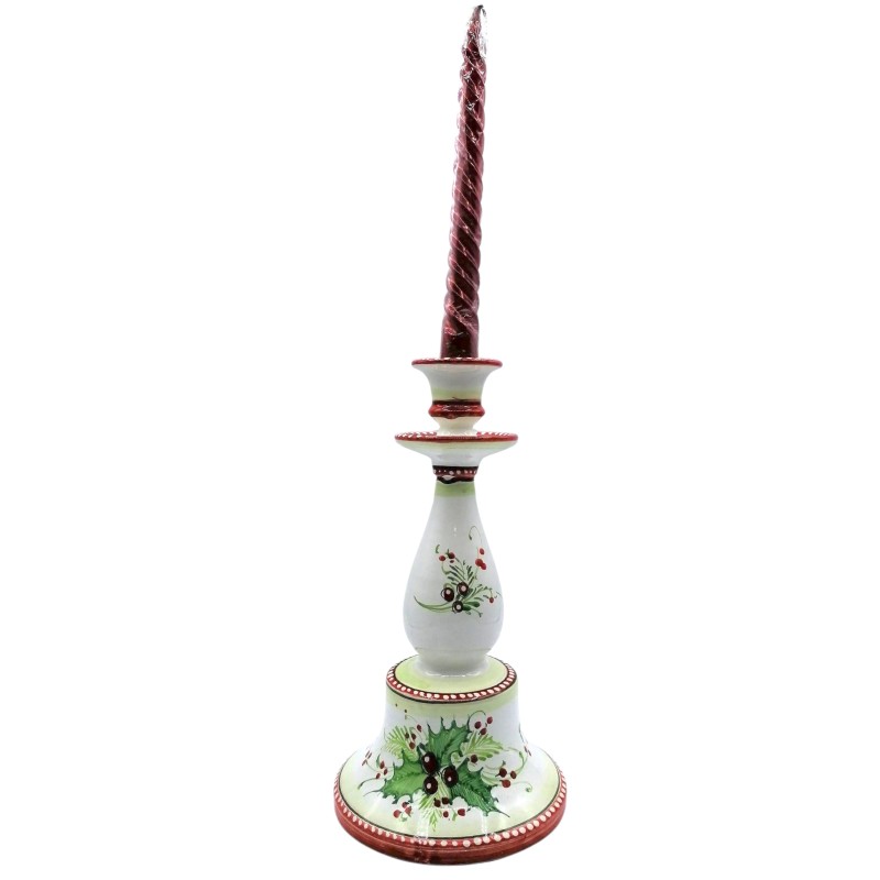 Ręcznie wykonane ceramiczne świeczniki mierzy h26x17 cm - 