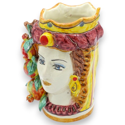 Głowy sycylijskich kobiet, wys. ok. 15 cm, z turbanem i... 2