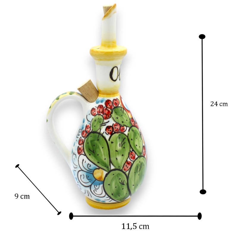 Olieflacon, Caltagirone keramiek, ca....
