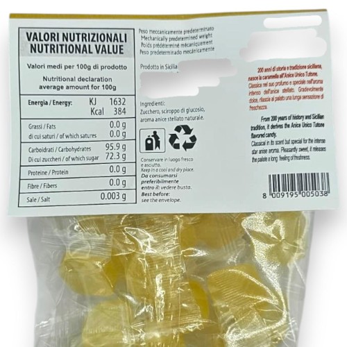 Balas artesanais sicilianas de anis estrelado - TUTONE, 100g 2