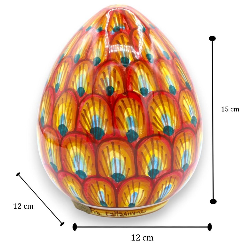 Caltagirone ceramic egg - approx. 15...