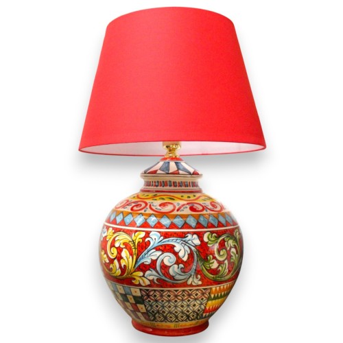 Gebogene oder kugelförmige Lampe, Keramik aus... 2