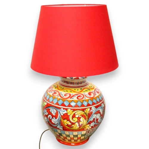 Curved or Sphere Lamp, Caltagirone ceramic, approx. 65 x...