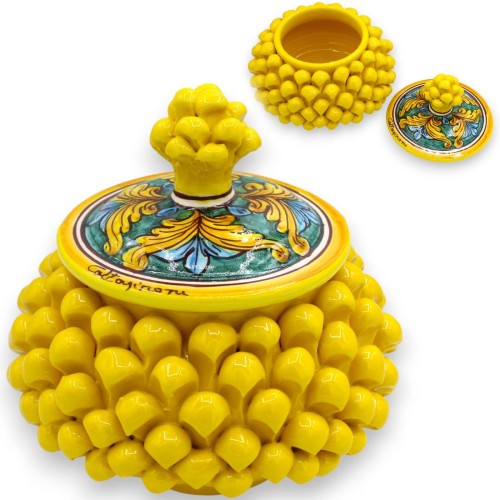 Biscottiera o Portagioie Pigna siciliana, ceramica... 2