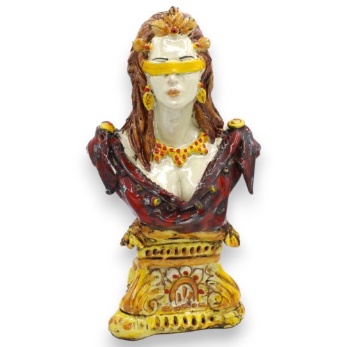 FORTUNE - Buste de Dame Chance sur un socle baroque, env....