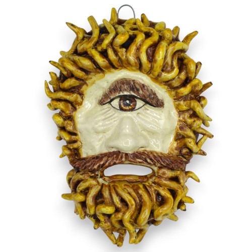 Máscara facial de Polifemo, figura mitológica, aprox. 30...