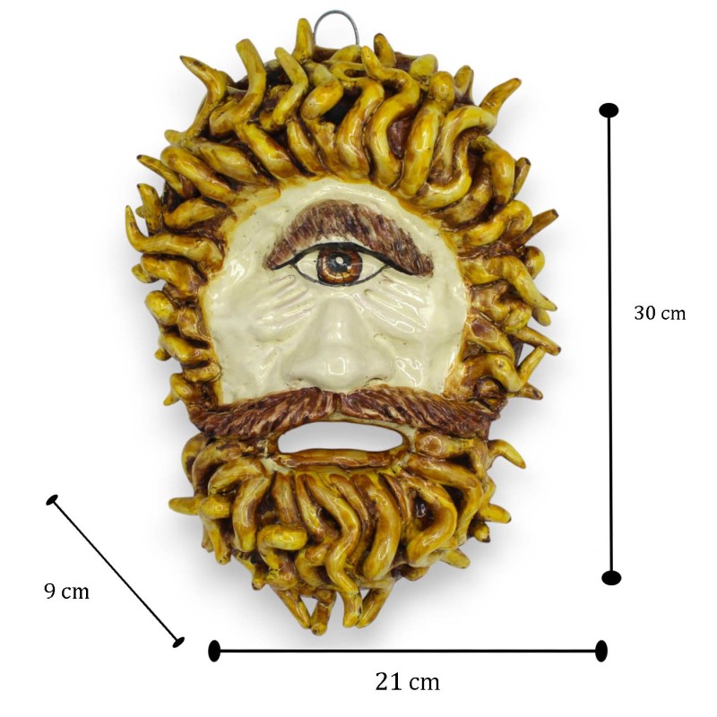 Máscara facial de Polifemo, figura...