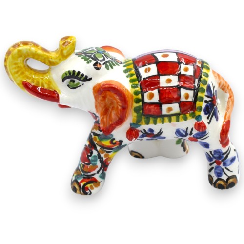 Lucky Elephant, Caltagirone Ceramic, 2 sizes (1 Unit)... 2