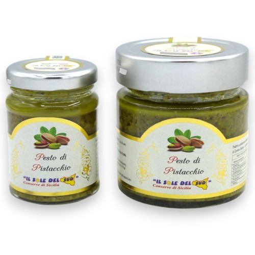 Pesto de pistaches sicilien, sans gluten, deux tailles...