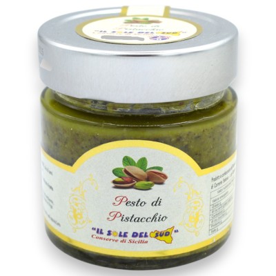 Pesto de pistache siciliano, SEM GLÚTEN, duas opções de tamanho (1 unidade)