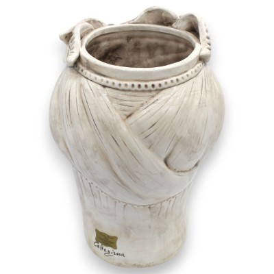 Caltagirone hedens huvud, man, antikvitetsvit h 28 cm ca.