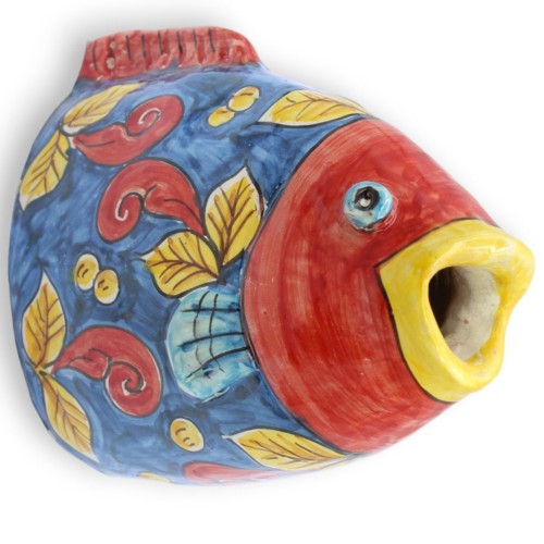 Fischkopf aus Caltagirone-Keramik, zum Hängen oder...