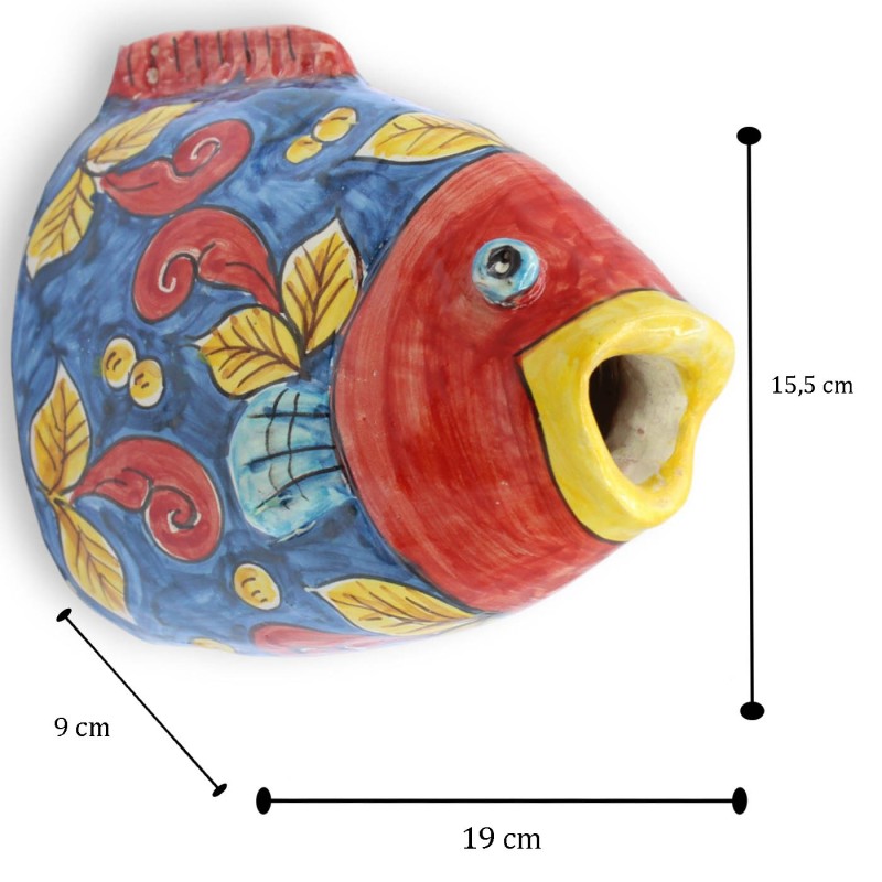 Cabeça de peixe em cerâmica...