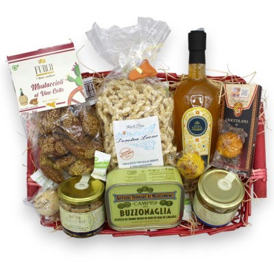 Gift Basket with Typical Sicilian Products, "Gente del Porto"