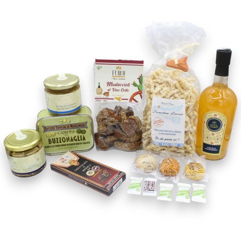 Gift Basket with Typical Sicilian...