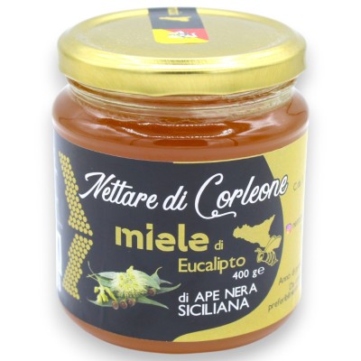 Miele di Eucalipto di Ape Nera Siciliana, 400 g
