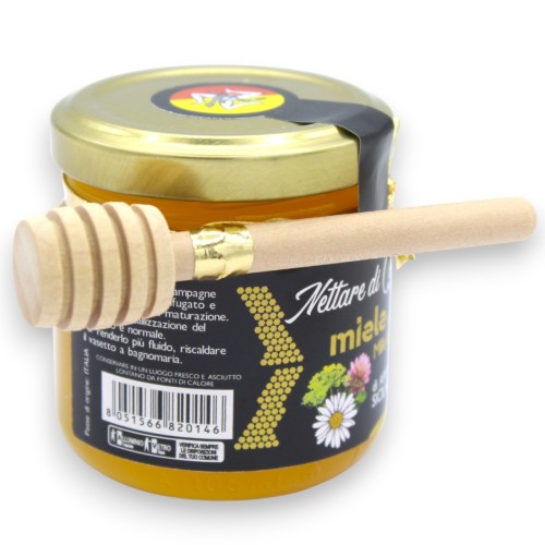 Siciliaanse zwarte bijenhoning met meerdere bloemen, 100... 2