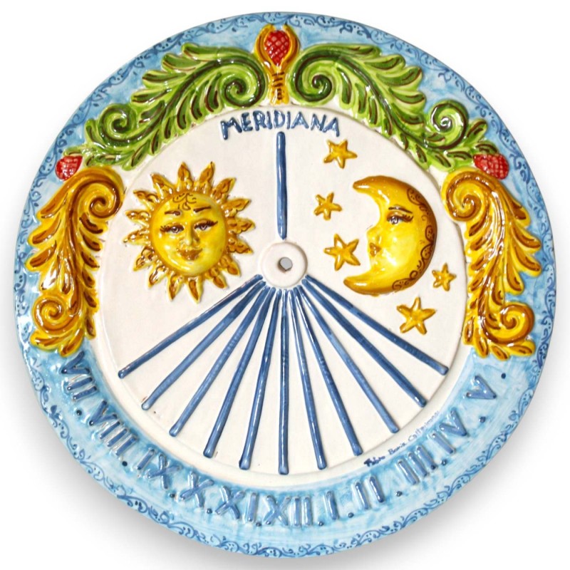Caltagirone keramiskt solur, två...