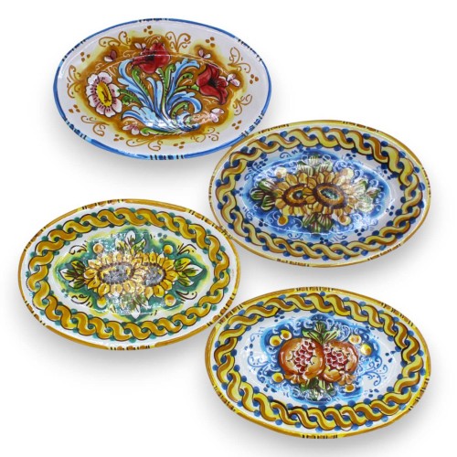 Ovales Tablett, Servierplatte von Caltagirone –...