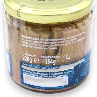Tonijn in olijfolie, twee maatopties (1 stuk)